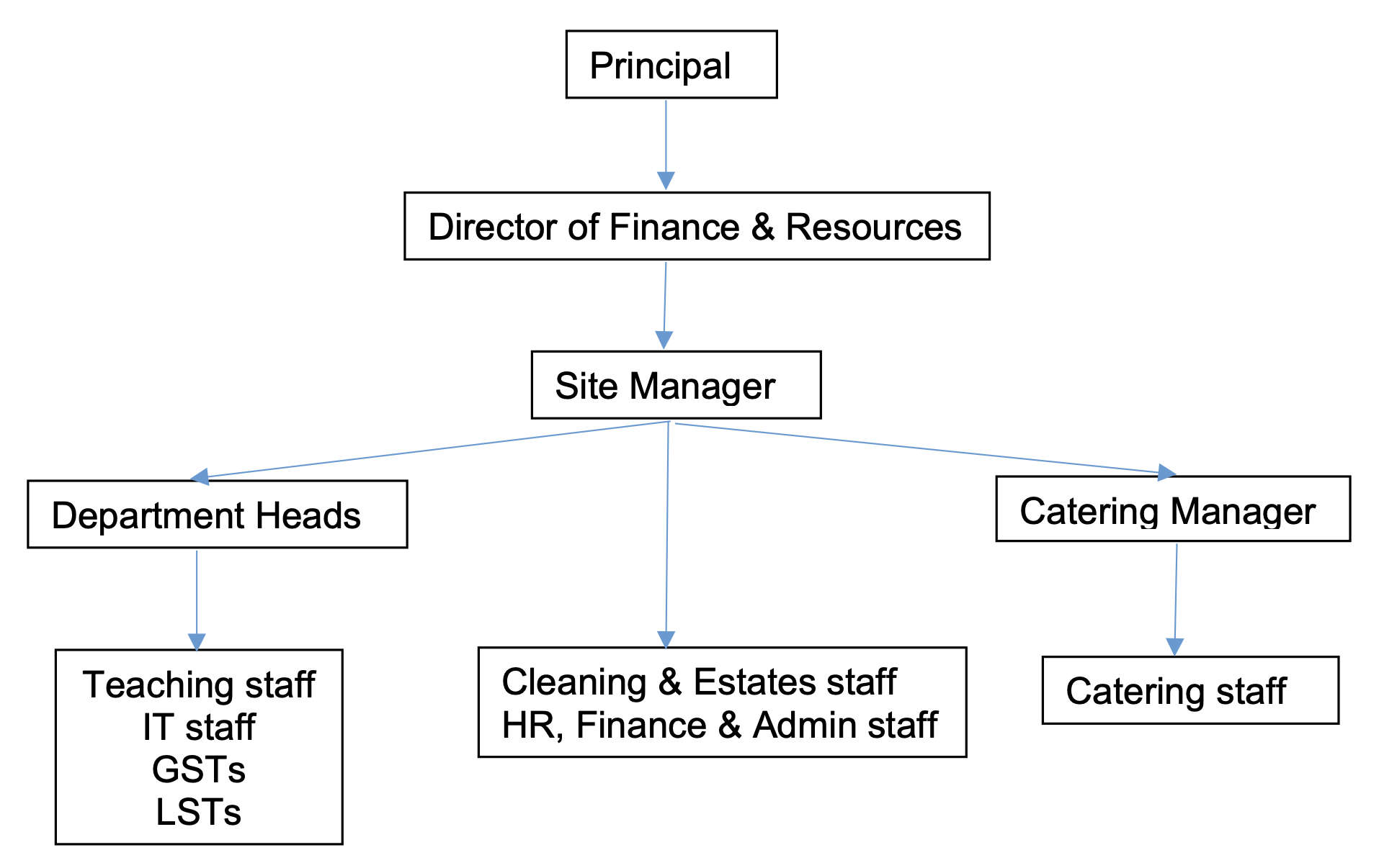 Health and safety roles and resposibilities flowchart